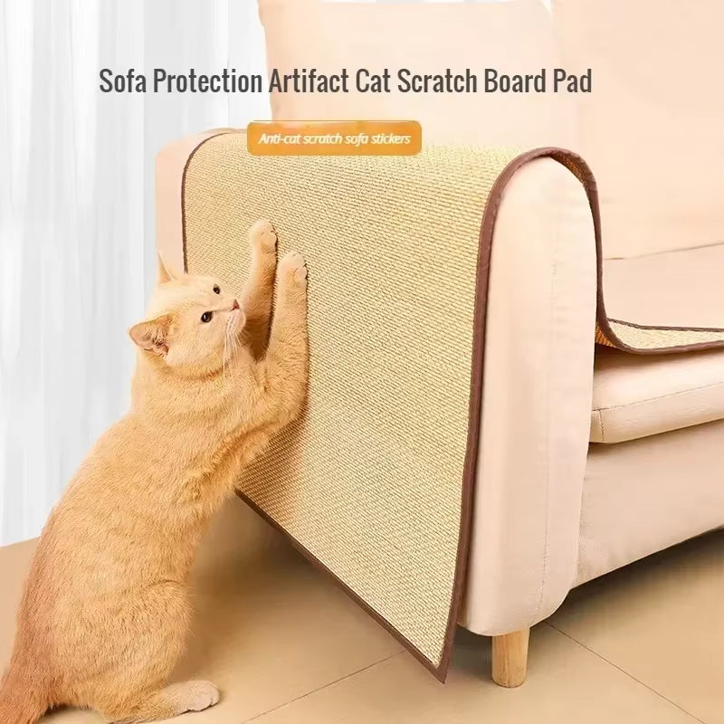 Alfombrilla de protección para muebles hecho de bambú para gatitos