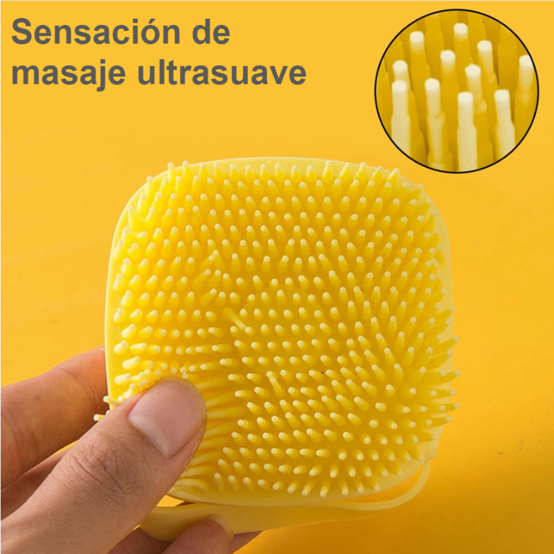 Cepillo y masajeador de silicona suave para ducha