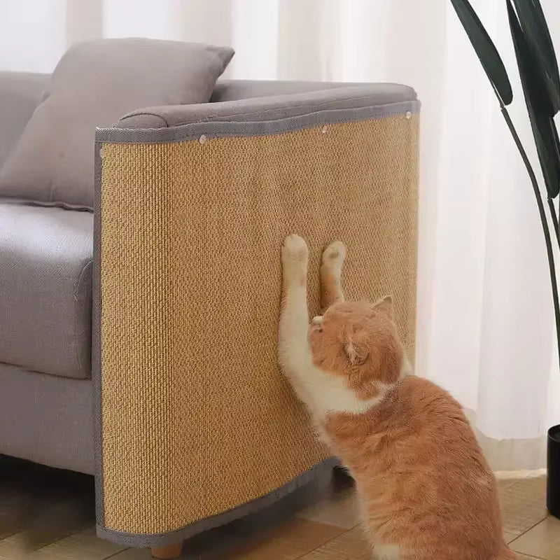 Alfombrilla de protección para muebles hecho de bambú para gatitos